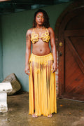 Hibiscus Breastplate X Runaway Fringe Skirt Set