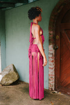 Banana Han' Bralette x Runaway Fringe Skirt Set