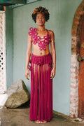 Hibiscus Chestplate X Runaway Fringe Skirt Set