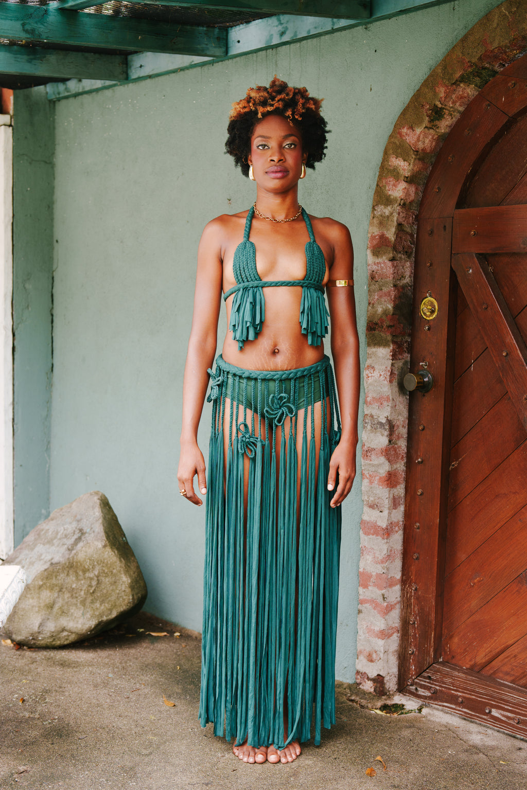 Runaway Braided Fringe Skirt