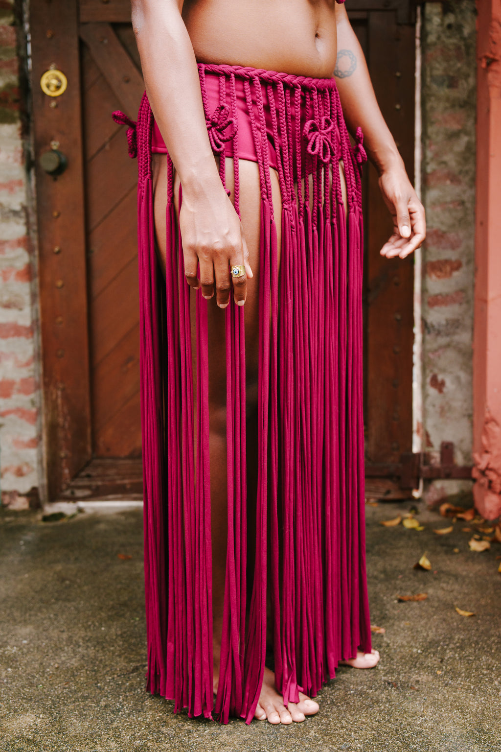Runaway Braided Fringe Skirt